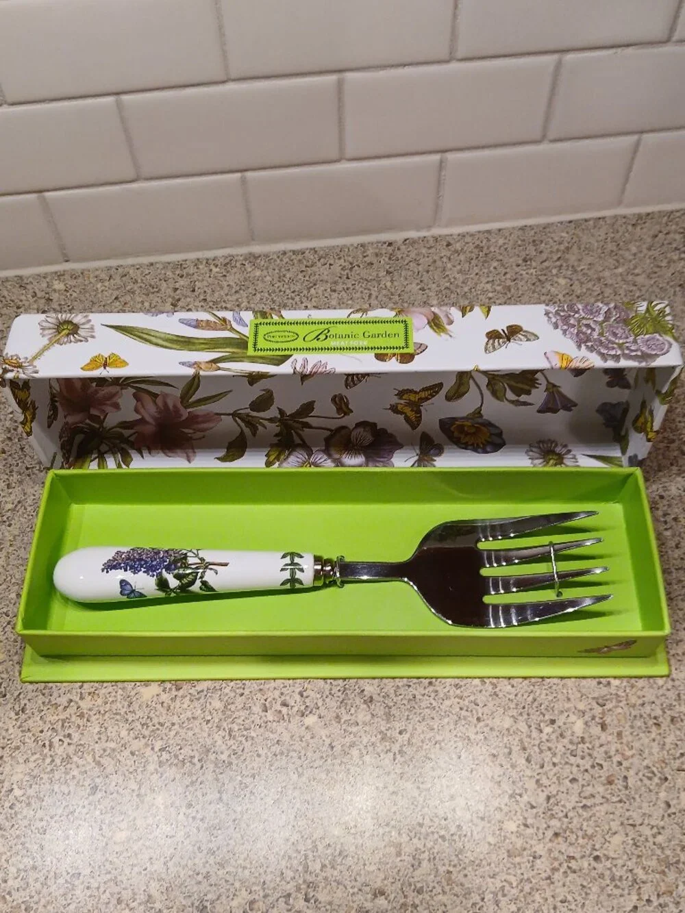 Portmeirion Botanic Garden Meat Fork - Garden Lilac